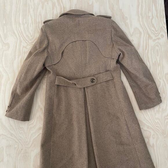 Vintage military style wool trench - Picture 3 of 4